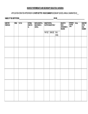 Bise Sargodha Degree Verification  Form