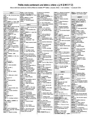Liste Mots Scrabble Imprimer  Form