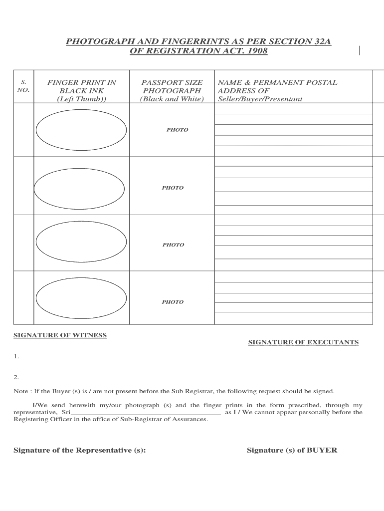 Photograph Section 32a  Form