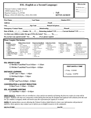 FCUSD Resident Fcusd  Form