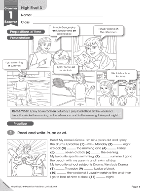 Grammar 1 High Five Ceipmarquesdelarco Centros Educa Jcyl  Form