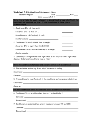 Worksheet Biconditionals Answers Key  Form