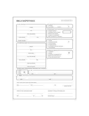 Bela Napotnica  Form