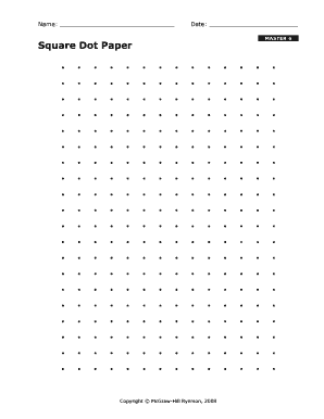 Square Dot Paper  Form