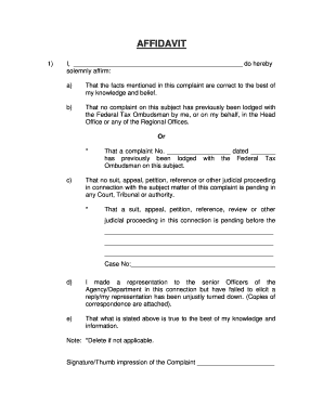 Affidavit Sample Pakistan  Form