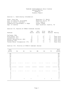 Pdms 2 Scoring Manual PDF  Form