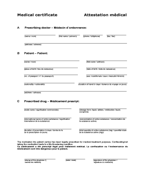 Medical Certificate Attestation Mdical  Form