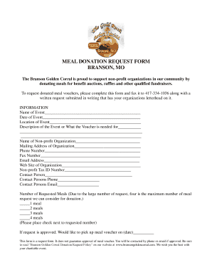 Branson Landing Donation Request  Form