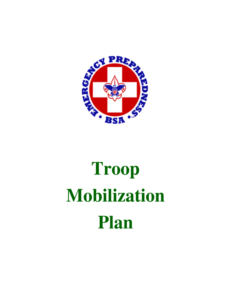 Troop Mobilization Plan  Form