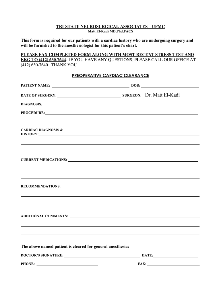 CARDIAC CLEARANCE Passdoc  Form