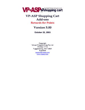 Vp Asp Shopping Cart 5 00  Form