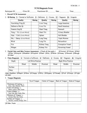 Tcm Form