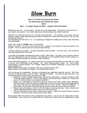 Stu Mittleman Slow Burn PDF  Form
