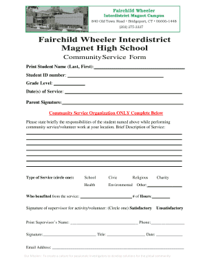 Fairchild Wheeler Application  Form