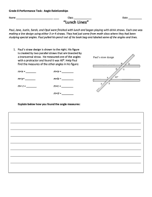 Lunch Lines Math Worksheet Answers  Form