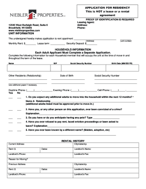 Niebler Properties  Form