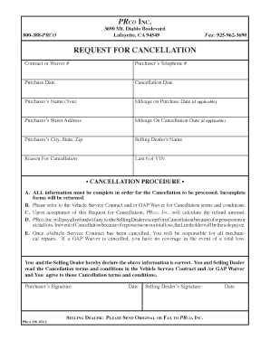 REQUEST for CANCELLATION Bprcousacomb  Form