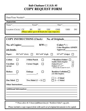 Copy Request Form