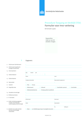 Formulier Voor Mvv Verlening