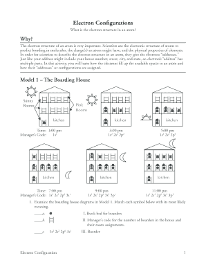 Electron Configuration Pogil PDF  Form