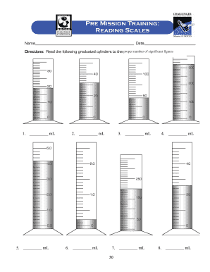 Pre Mission Training Reading Scales Mrs Rutschilling Mrsrutschilling Mndhs  Form