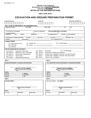 Application for Building Permit Nbc Form B 01