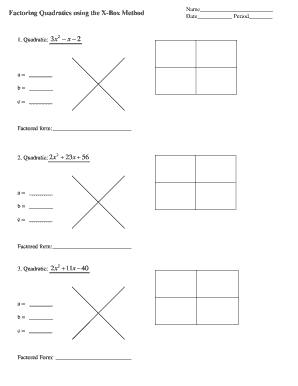 Factorisation Method  Form