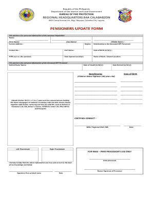 Bfp Application Form