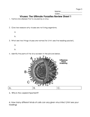 Viruses the Ultimate Parasites Reading Answer Key  Form