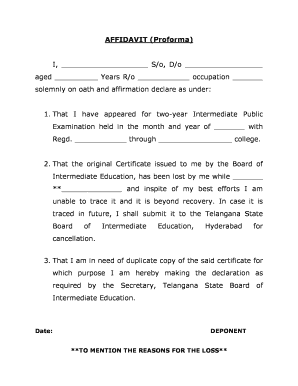 AFFIDAVIT Proforma CGG Tsbie Cgg Gov