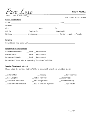  New Client Intake Form 01 2016-2024