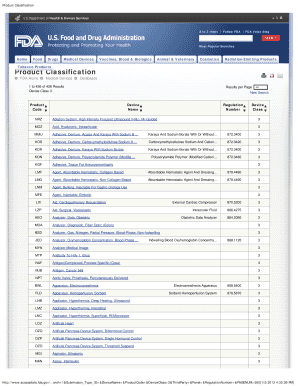 Product Classification  Form