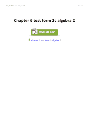 Chapter 6 Test Form 2c