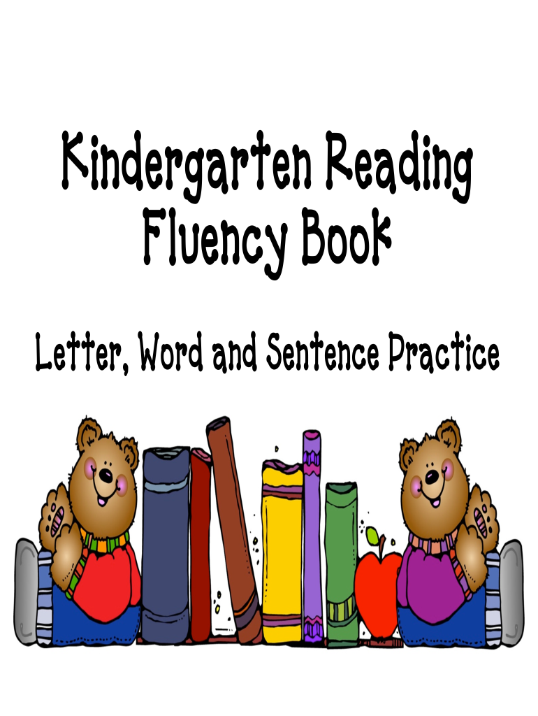 Kindergarten Reading Fluency Book  Form