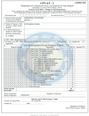 Up Vat Challan Download PDF  Form