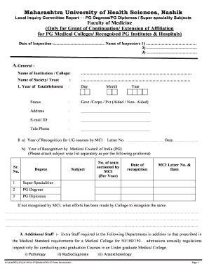 Muhs Lic Faculty Pg Declaration Firm  Form