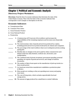 Chapter 3 Political and Economic Analysis Answer Key PDF  Form