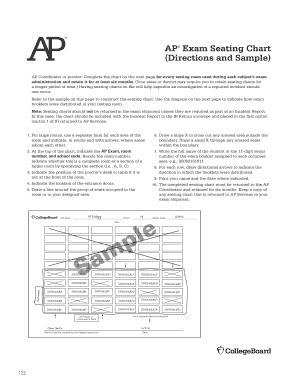 College Board Seating Chart  Form