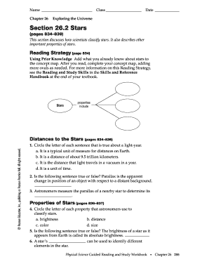 Section 26 2 Stars Answer Key  Form