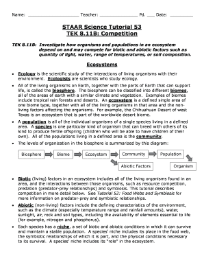 Staar Science Tutorial 53 Answer Key  Form