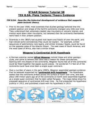 Staar Science Tutorial 39 Answer Key  Form