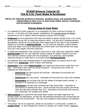 Staar Science Tutorial 27 Answer Key  Form