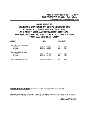 Tm 9 2320 391 10 1 PDF  Form