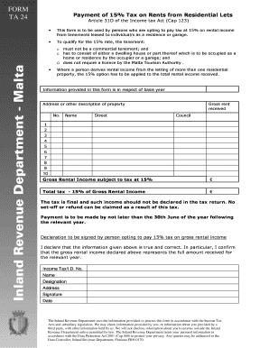 Ta 24 Form Download