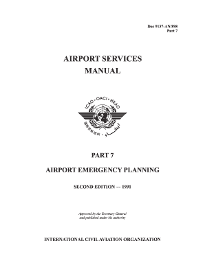 Icao DOC 9137 Part 7 PDF  Form