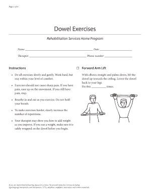 Dowel Exercises PDF  Form