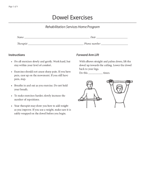 Dowel Exercises PDF  Form