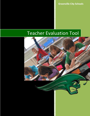 Teacher Evaluation Tool  Form