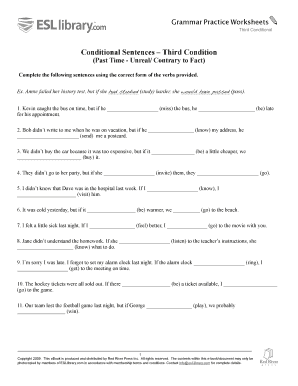 Complete the Sentences with the Correct Form of the Verbs