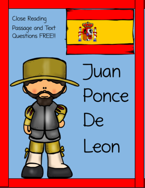 Early Years About Juan Ponce De Loen  Form